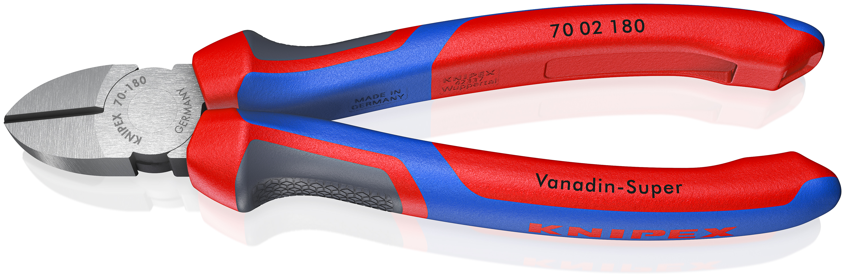 Knipex 70 02 180 Seitenschneider schwarz atramentiert 180 mm