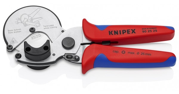 Knipex 90 25 40 Rohrschneider für Verbund- und Kunststoffrohre verzinkt 210 mm