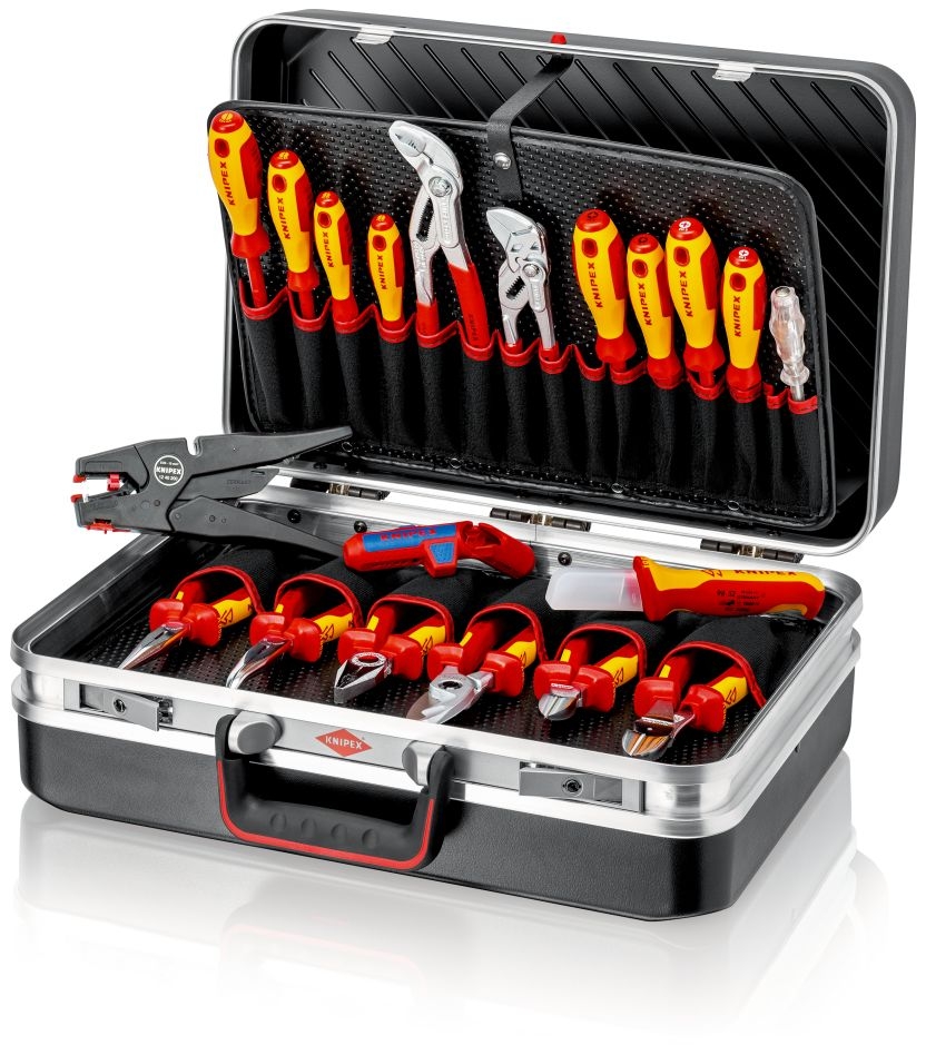 Knipex 00 21 20 Werkzeugkoffer "Vision24" Elektro 20-teilig