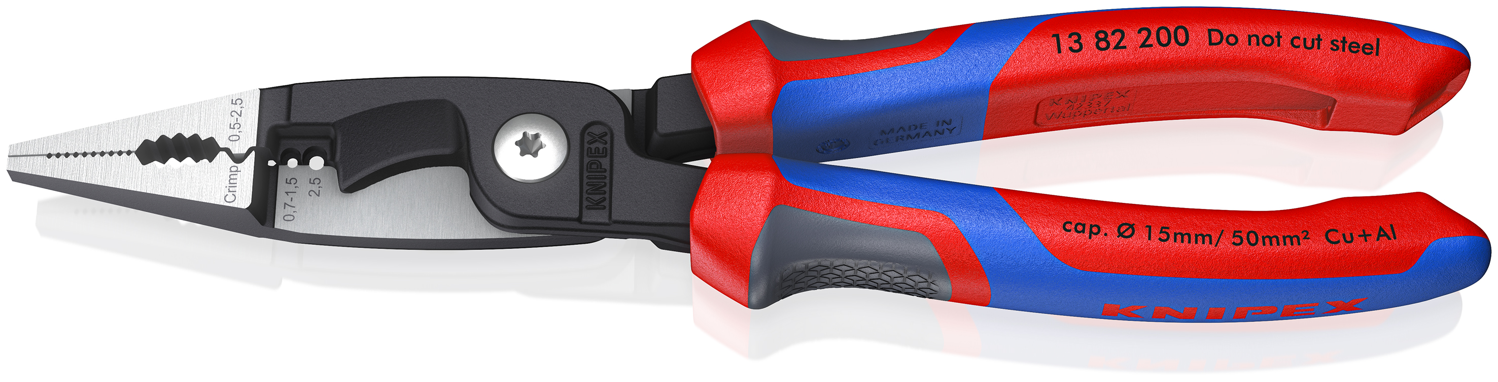 Knipex 13 82 200 Elektroinstallationszange 200 mm