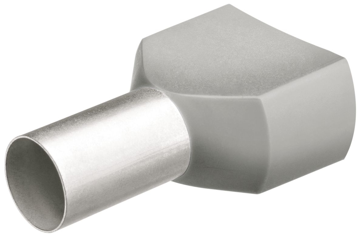 Knipex 97 99 375 Zwillings-Aderendhülsen 100 Stück AWG212 (Grau)
