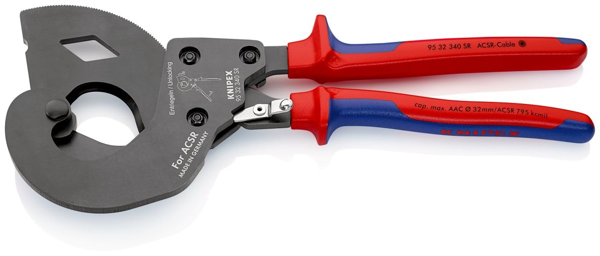 Knipex 95 32 340 SR ACSR Freileitungsschneider für Stromleitungen 340 mm