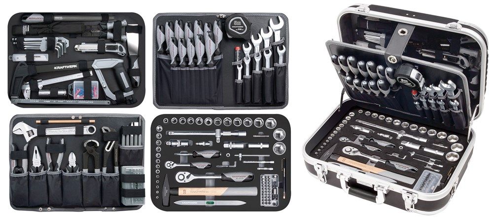 Kraftwerk 1050NL Werkzeugkoffer gefüllt 230-teilig