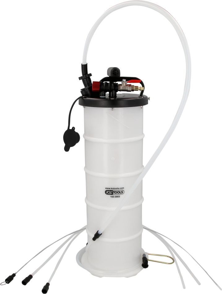 KS Tools 160.0865 6,5 Liter Vakuum-Saugpumpe mit 4 Sonden