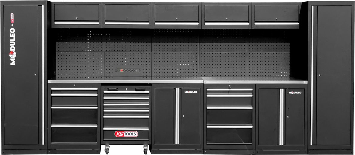 KS Tools 866.6230 Arbeitsplatz-Schranksystem gerade 4600 x 500 mm Version 1