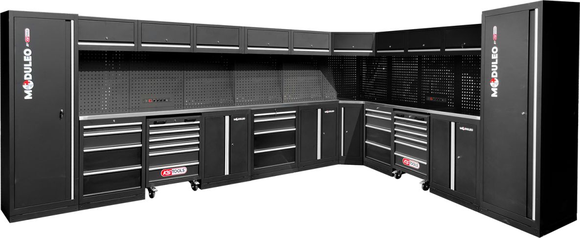 KS Tools 866.6290 Werkstattschrank-System L-Form 4760 x 3400 mm