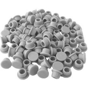 Lamello 335286 Clamex Abdeckkappen, lichtgrau, 100 Stk.