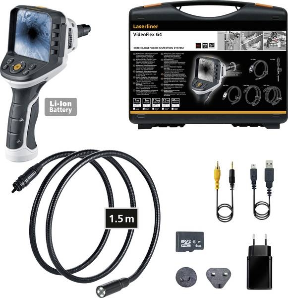 Laserliner 082.246A VideoFlex G4 Max Professionelles Videoinspektionssystem
