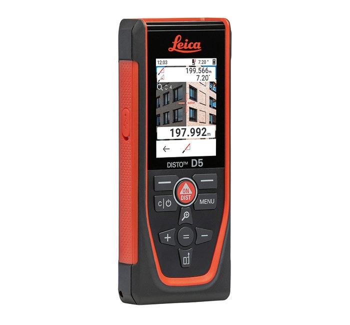 Leica 950908 Disto D5 Laser-Distanzmesser mit Bluetooth für den Innen- und Außenbereich