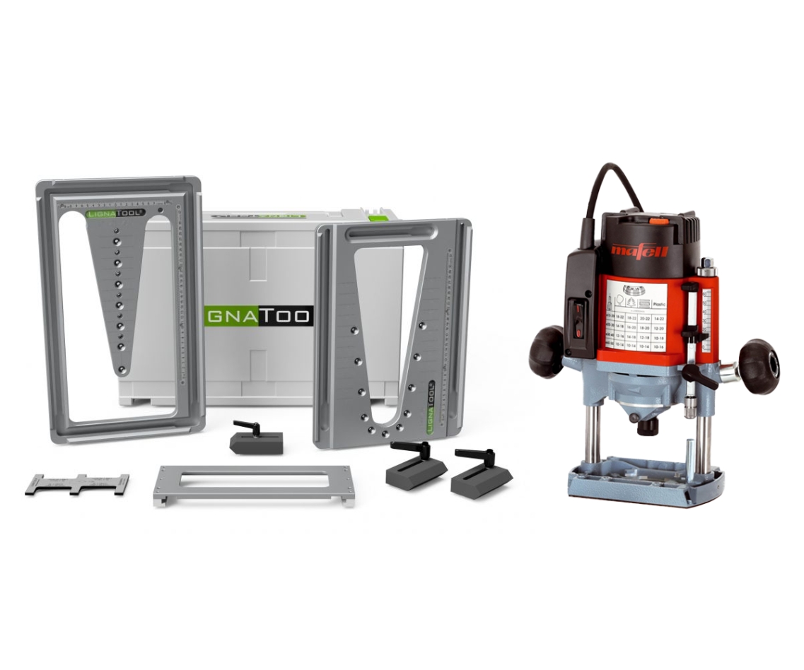 Lignatool LT080STLO65 LT080ST Schwalbenschwanzfrässystem Start Set + Mafell LO65 Midimax Fräsmaschine