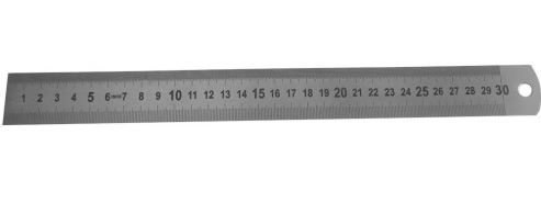 MIB 07074096 Edelstahl-Lineal 300x30x1,0mm mm+1/2mm beidseitig