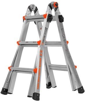 Little Giant 48414100 Velocity Teleskop-Klappleiter 4x3 Stufen