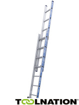 Little Jumbo 1202422816 Verlängerungsleiter 2x16 - mit Stabilisierungsstange