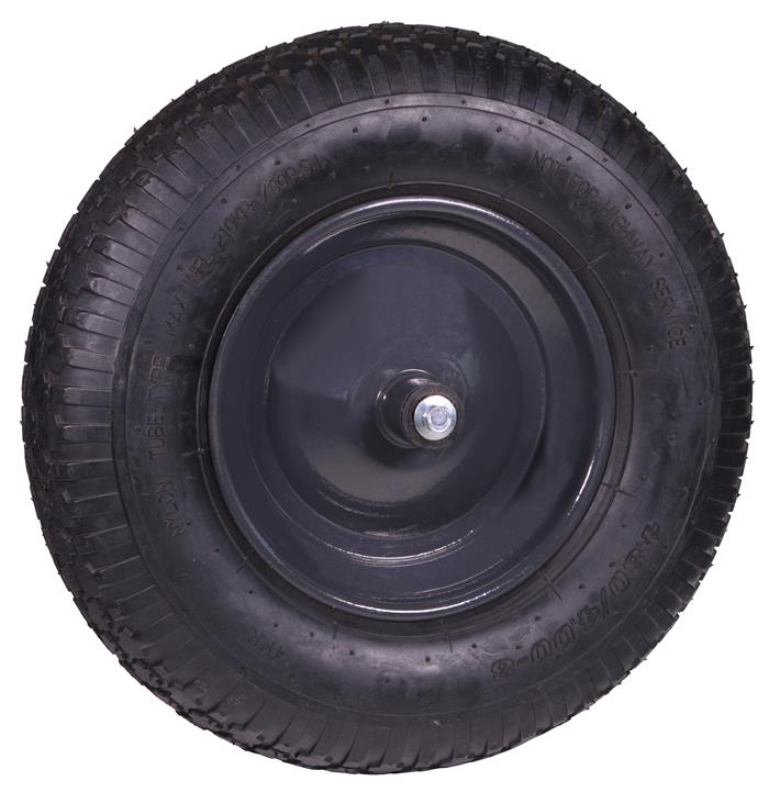 Little Jumbo 1251000999 Schubkarrenrad Ø 400x80 mm - inkl. Achse