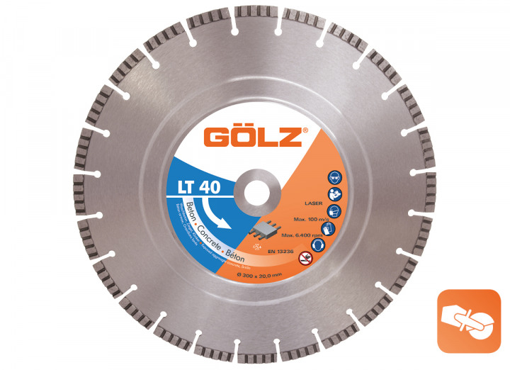 Gölz LT40300 LT40 Diamanttrennscheibe Concrete Premium 300 x 20,0 mm