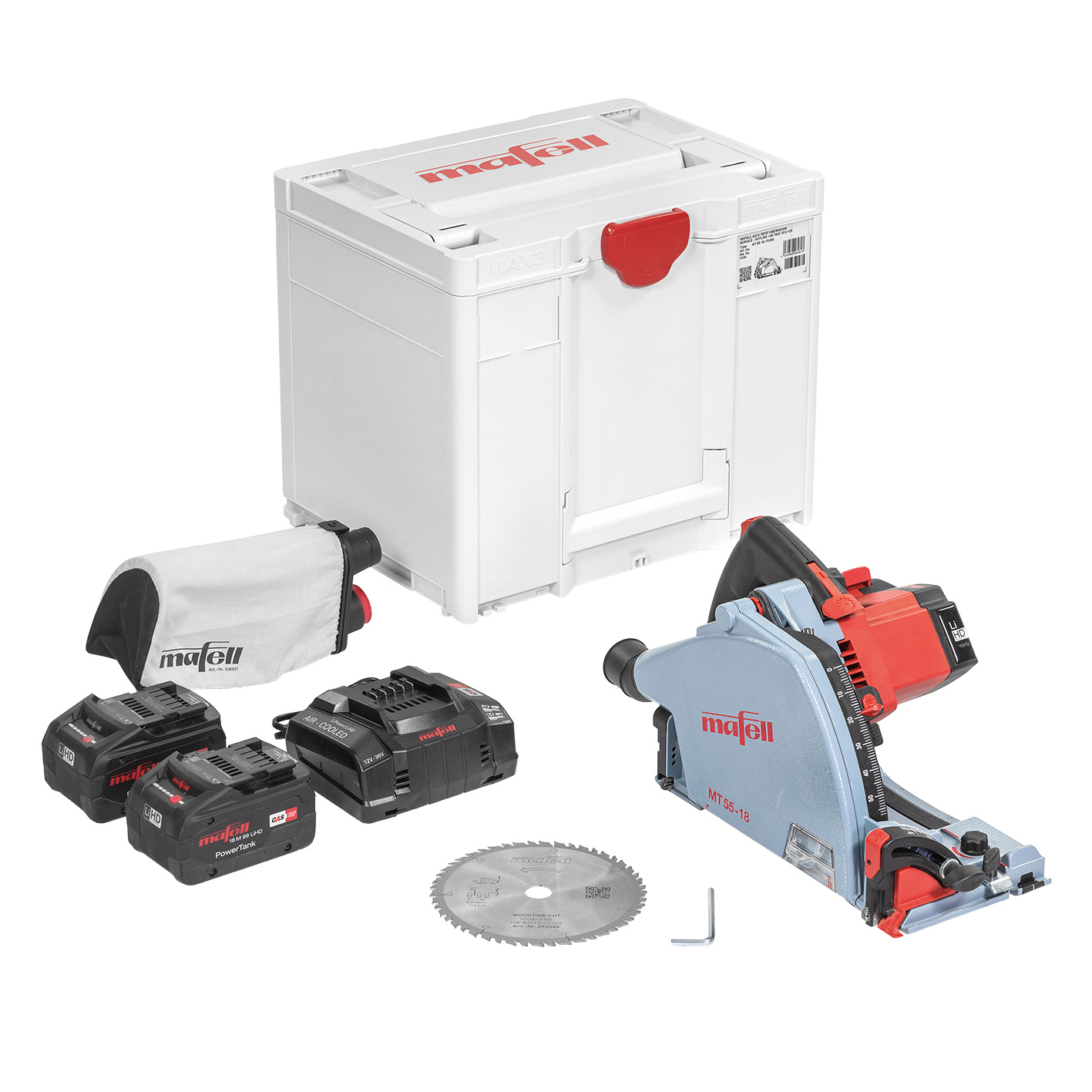 Mafell 91f501 MT 55-18 Akku-Tauchs&auml;ge 18 V, 5,5 Ah LiHD im MAX3-Koffer