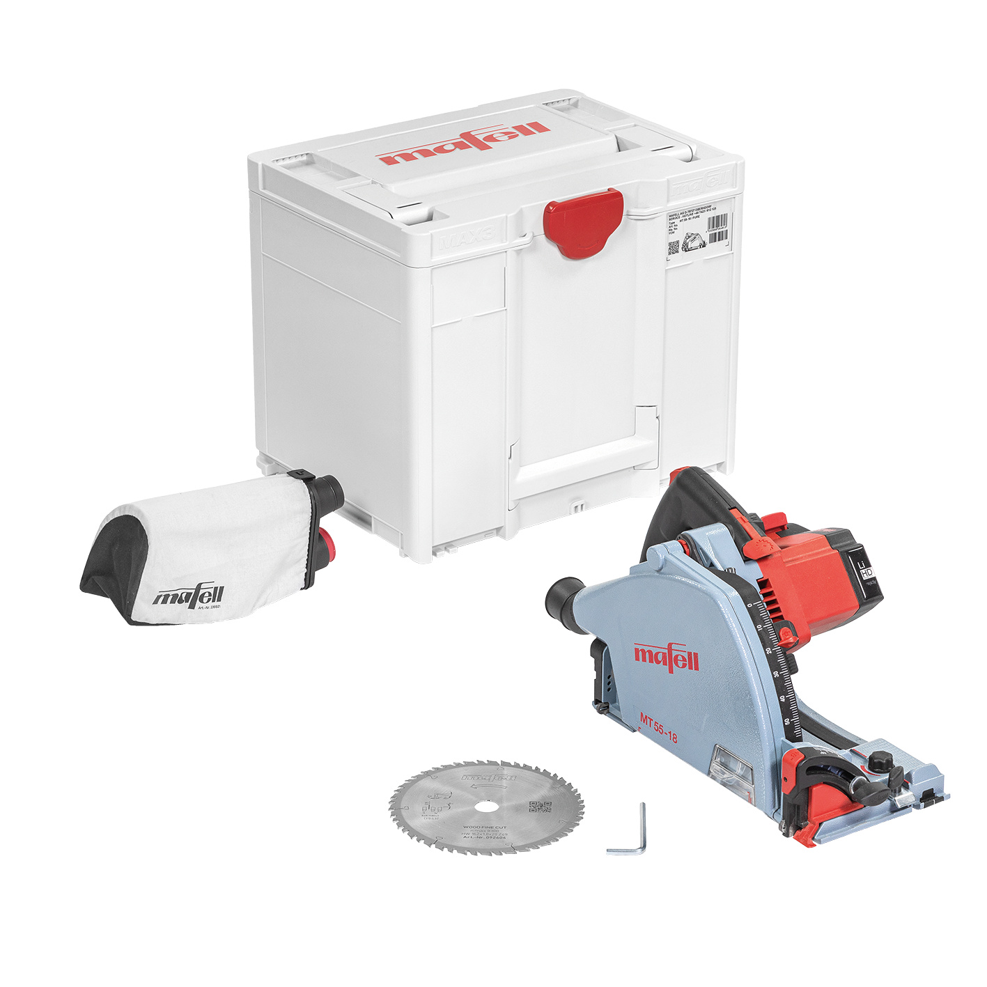 Mafell 91F502 MT 55-18 PURE Akku-Tauchs&auml;ge 18 V, ohne Akkus und Ladeger&auml;t, im MAX3-Koffer