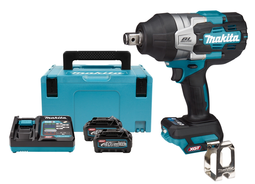 Makita TW001GD201 Schlagschrauber 3/4" 1800Nm 40 Volt Max 2.5Ah Li-Ion in MBox + 5 Jahre Händler Garantie!