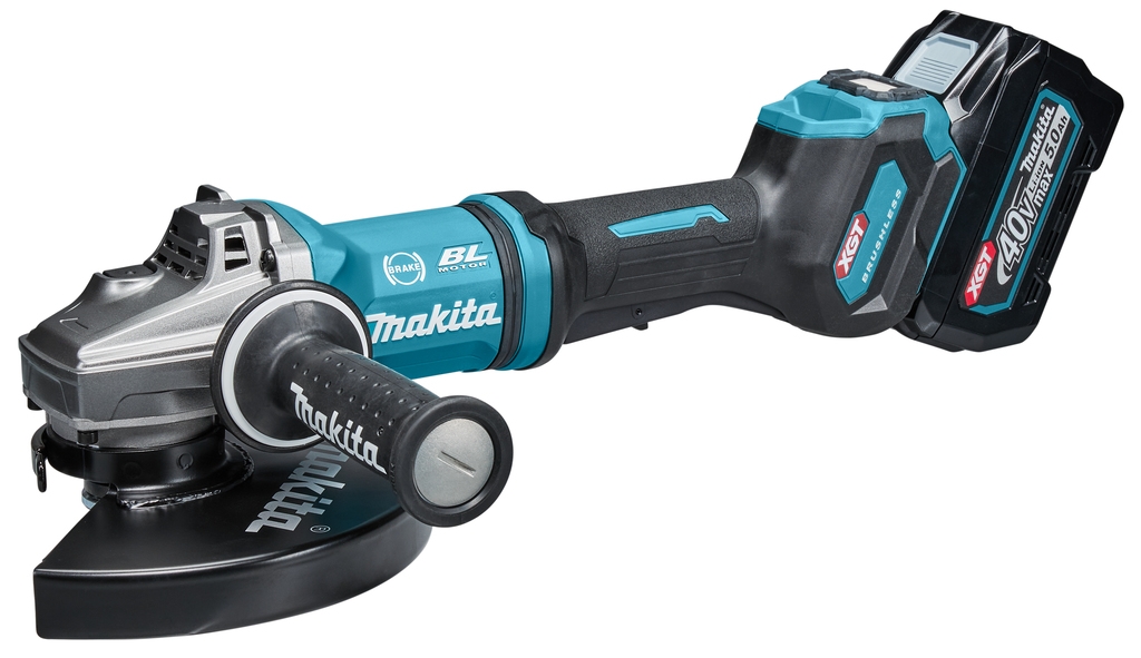 Makita GA038GT203 Akku Winkelschleifer 40 Volt max 5.0 Ah mit Sicherheitsschalter 230 mm