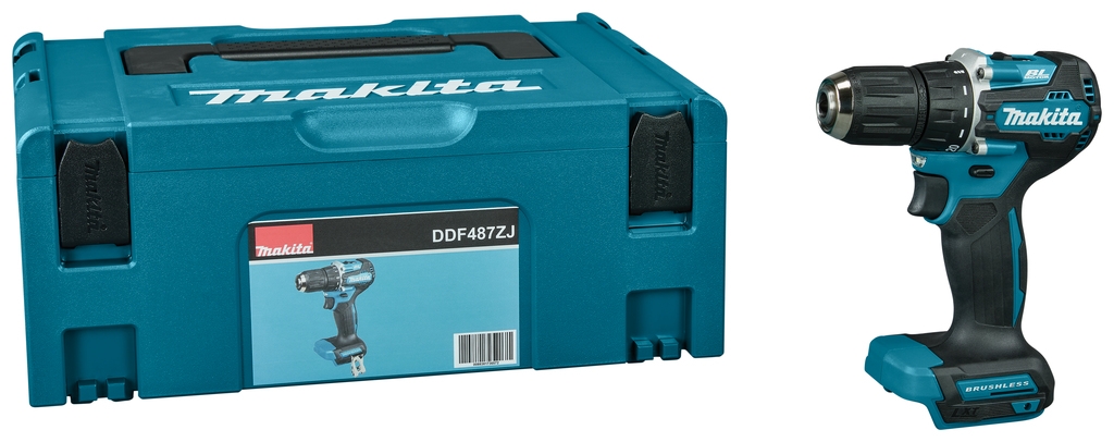 Makita DDF487ZJ Akku-Bohrmaschine 18V ohne Akkus und Ladegerät in Mbox