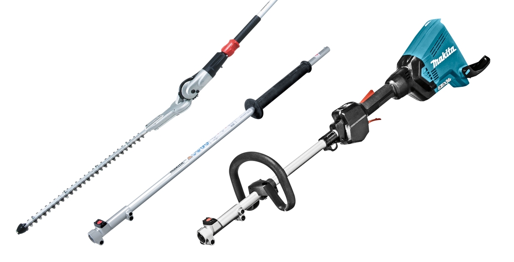 Makita DUX60ZX13 Accu Combi System D-Griff 2 x 18V exkl. Batterien und Ladegerät + Heckenscherenaufsatz und Verlängerungsstiel