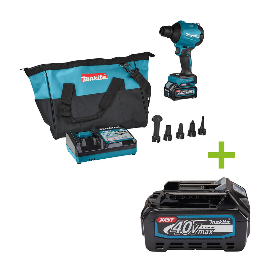 Makita AS001GA101 Blas- und Saugmaschine 40V Max 2.0Ah Li-Ion