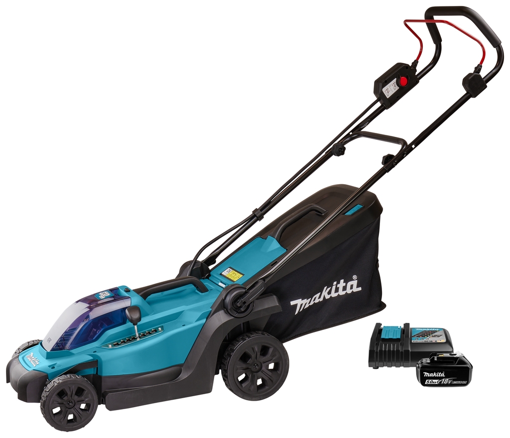 Makita DLM330RT Schnurloser Rasenmäher 33 cm 18 Volt 5.0Ah Li-Ion