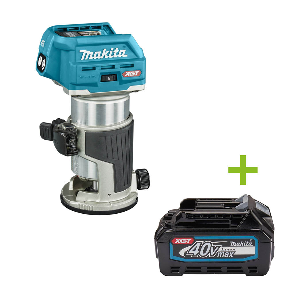 Makita RT001GZ14 Ober- und Kantenfräse 40V Max ohne Akkus und Ladegerät