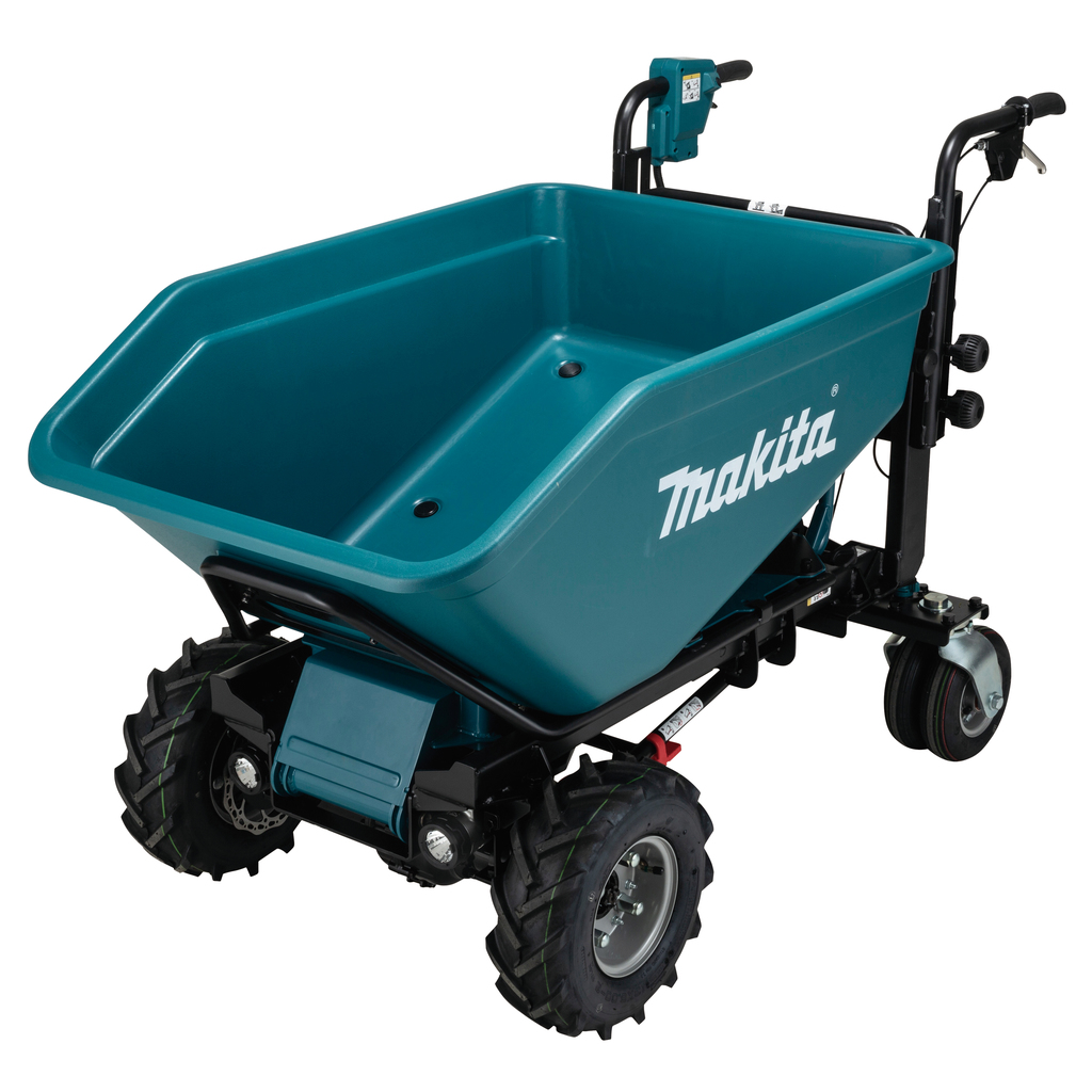 Makita DCU602Z 2 x 18V Akku-Dumper mit elektrischer Kippschaufel ohne Batterien und Ladegerät
