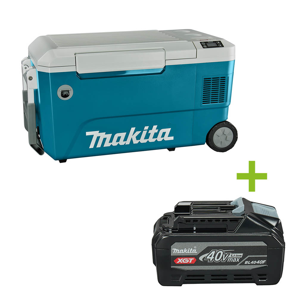 Makita CW002GZ01 18V/40V230V Gefrier-/Kühlbox mit Heizfunktion 50L ohne Batterien und Ladegerät