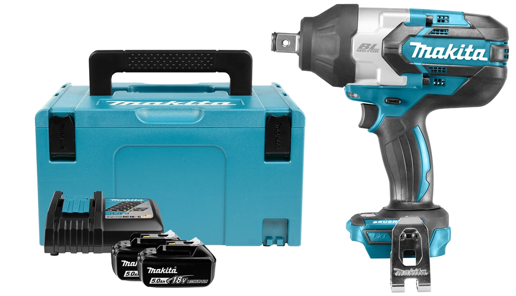 Makita DTW1001RTJ Akku-Schlagschrauber 3/4" 18 Volt 5.0 AH Li-ion