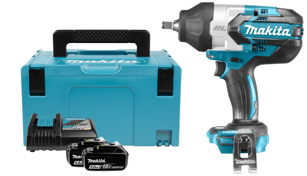 Makita DTW1002RTJ Akku-Schlagschrauber 1/2" 18 Volt 5.0 AH Li-ion