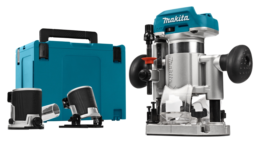 Makita DRT50ZJX2 Akku-Fräse 18 Volt Ohne Akku und Ladegerät