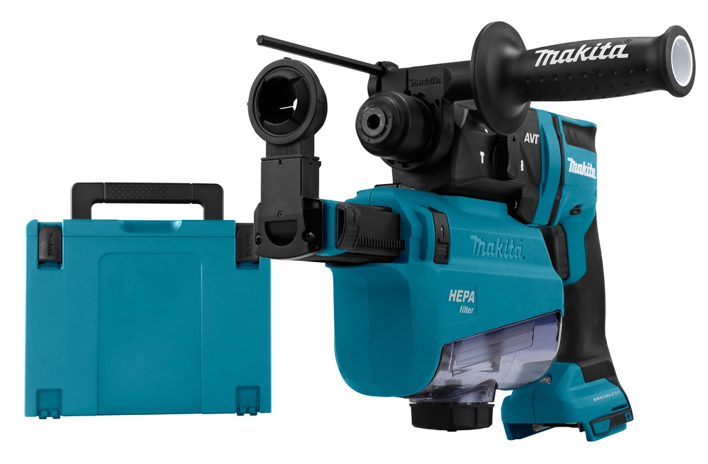 Makita DHR182ZWJU Akku-Kombihammer + Absaugung 18 Volt ohne Akku oder Ladegerät