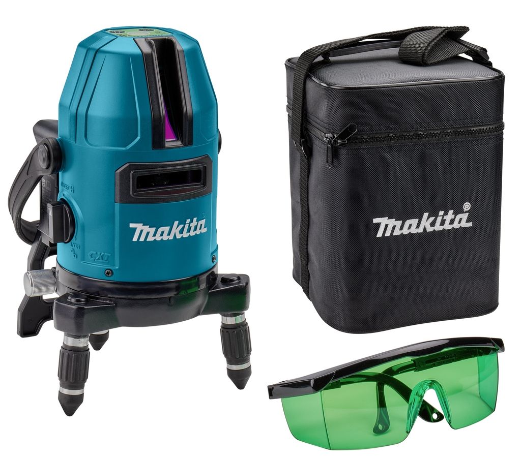 Makita SK10GDZ Selbstnivellierender Kreuzlinienlaser Grün 12V ohne Batterien und Ladegerät