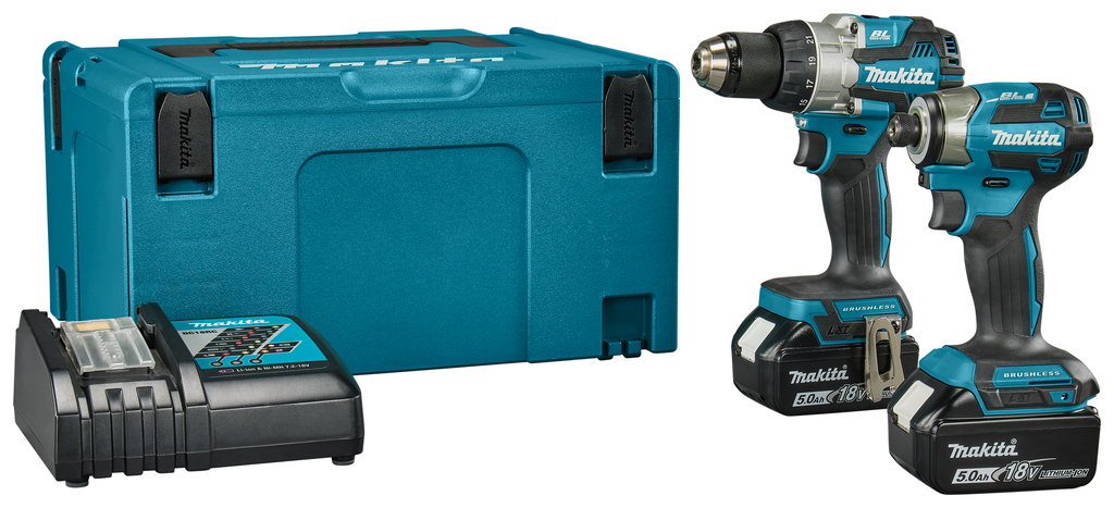 Makita DLX2527TJ DLX2527TJ Comboset - DDF489 Akku-Bohrmaschine + DTD173 Akku-Schlagschrauber 18V 5.0Ah Li-Ion in Mbox