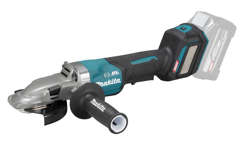 Makita GA056GZ XGT 40 V Max Accu Flachkopf-Winkelschleifer 125 mm mit Sicherheitsschalter exkl. Batterien und Ladeger&auml;t im Karton