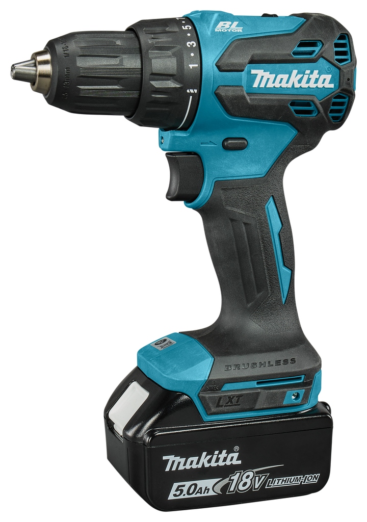 Makita DDF490RTJ LXT 18 V Bohrschrauber inkl. 2 x 5.0Ah und Schnellladegerät in Mbox