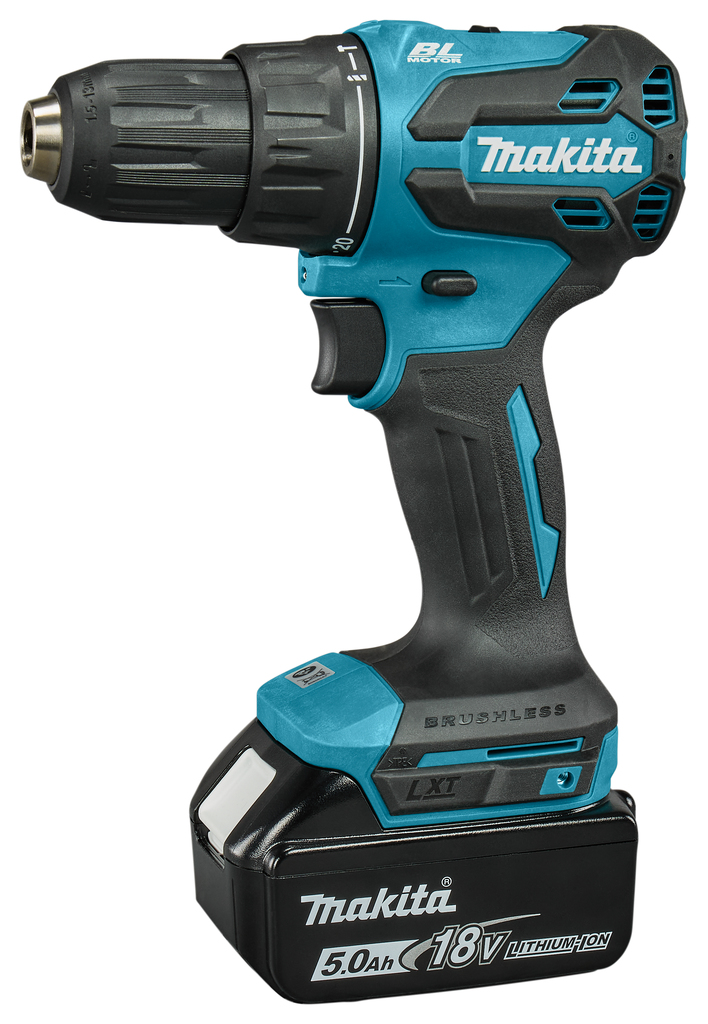 Makita DHP490RTJ LXT 18V Akku-Bohrschrauber 2x 5.0Ah Akku und Schnellladegerät in Mbox
