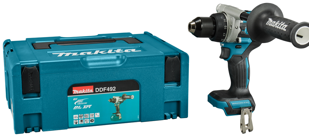 Makita DDF492ZJ LXT 18V Bohr-/Schraubendreher ohne Akkus und Ladegerät in Mbox