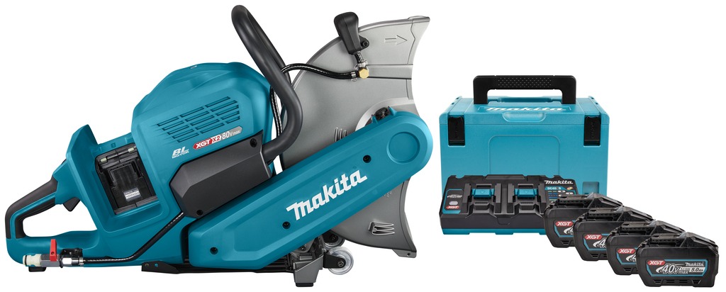 Makita CE001GT401X 355 mm Trennschleifer 2 x 40V Max 4 x 5.0Ah Li-Ion