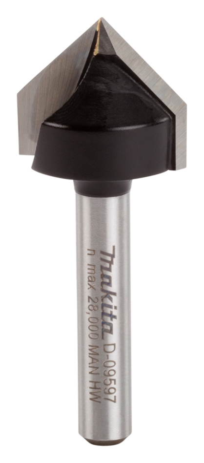 Makita Zubehör D-09597 V-Nut-Fräser 19,05 90gr S6