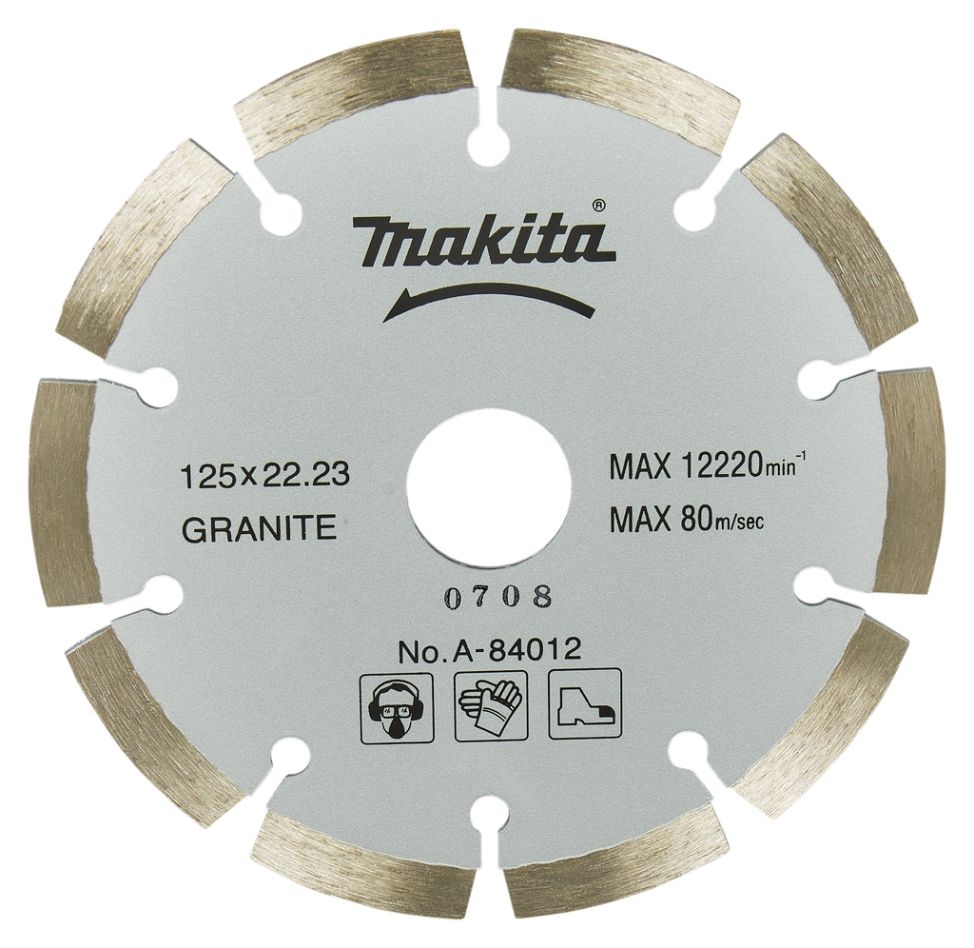 Makita Zubehör A-84012 Diamantscheibe Segment 125 x 22,23 x 2,0 mm