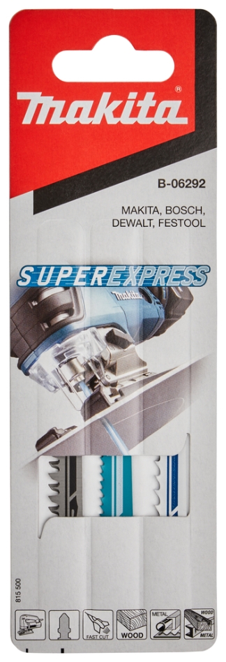 Makita Zubehör B-06292 Stichsägeblatt Set 3-teilig