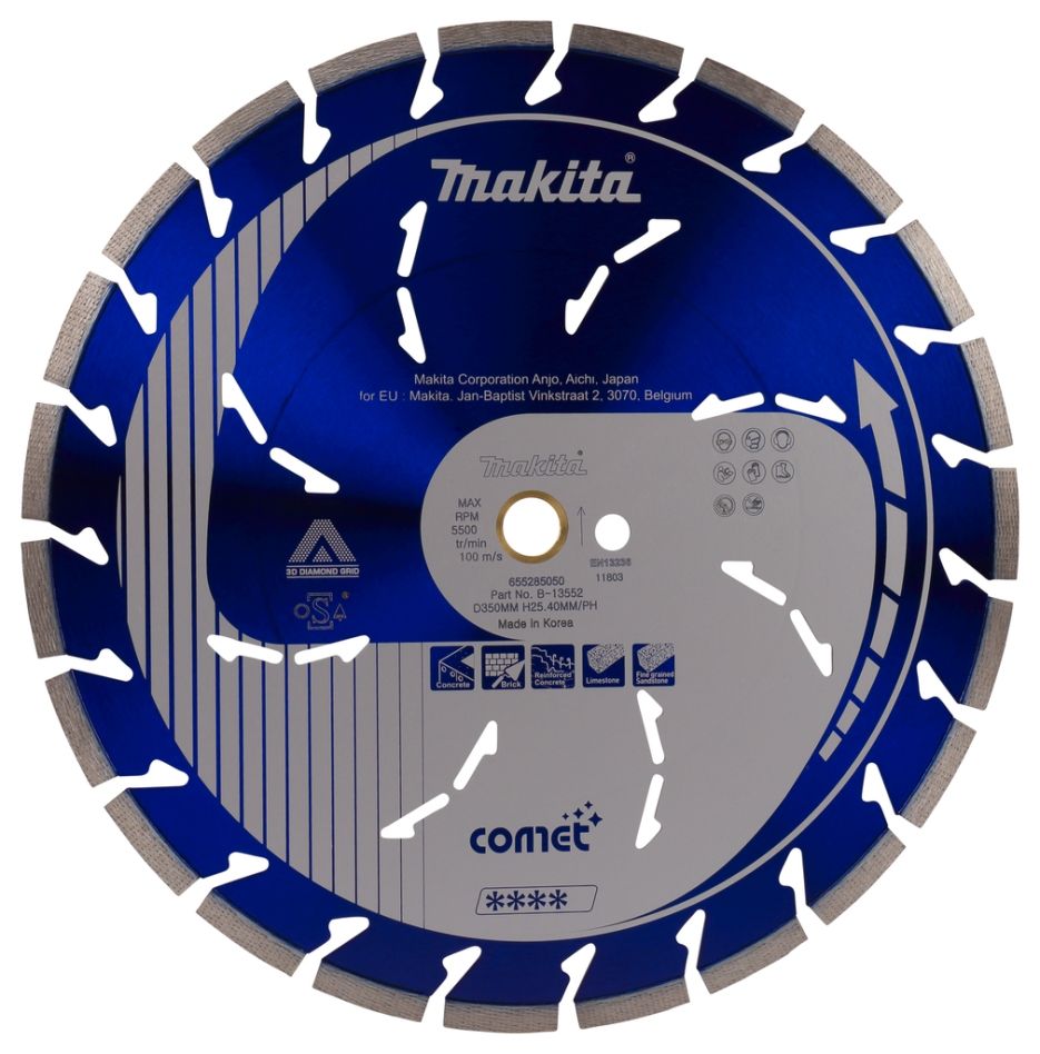 Makita Zubehör B-13552 Diamantsch. 350x25,4 COMET