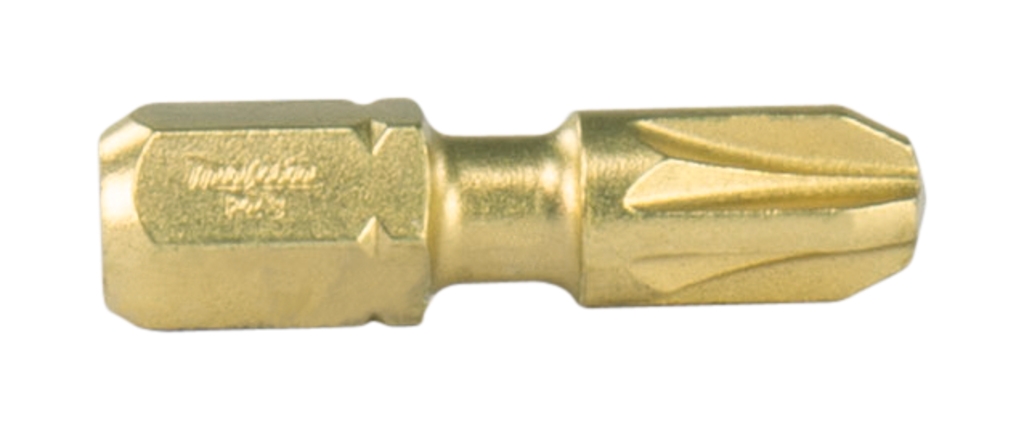 Makita Zubehör B-28466 XTT Schlagschrauberbit Form C Pozidriv 3 25 mm Pro 2 Stück
