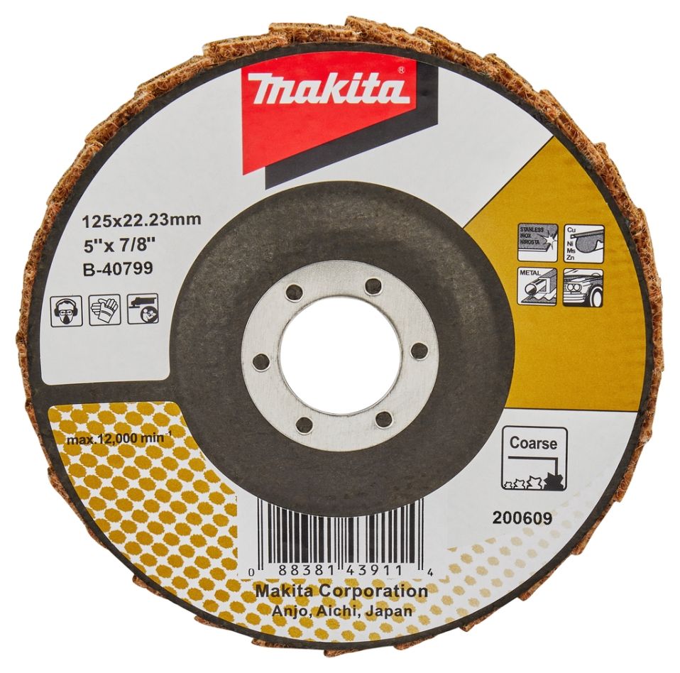 Makita Zubehör B-40799 Fächerscheibe 125 mm grob