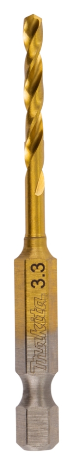 Makita Zubehör B-50902 Metaalb HSS-Zinn-Schlacken 3,3x70mm