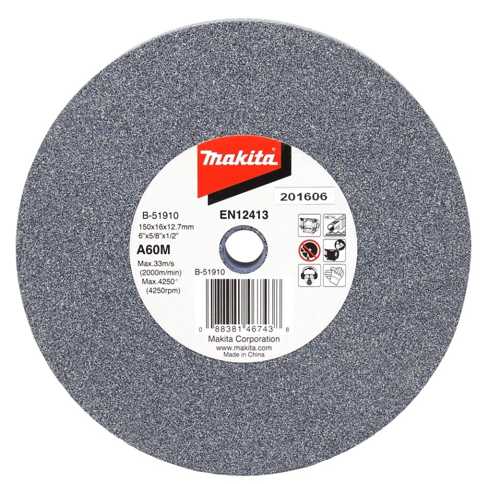 Makita Zubehör B-51910 Schleifstein A60M 150x16x12,7