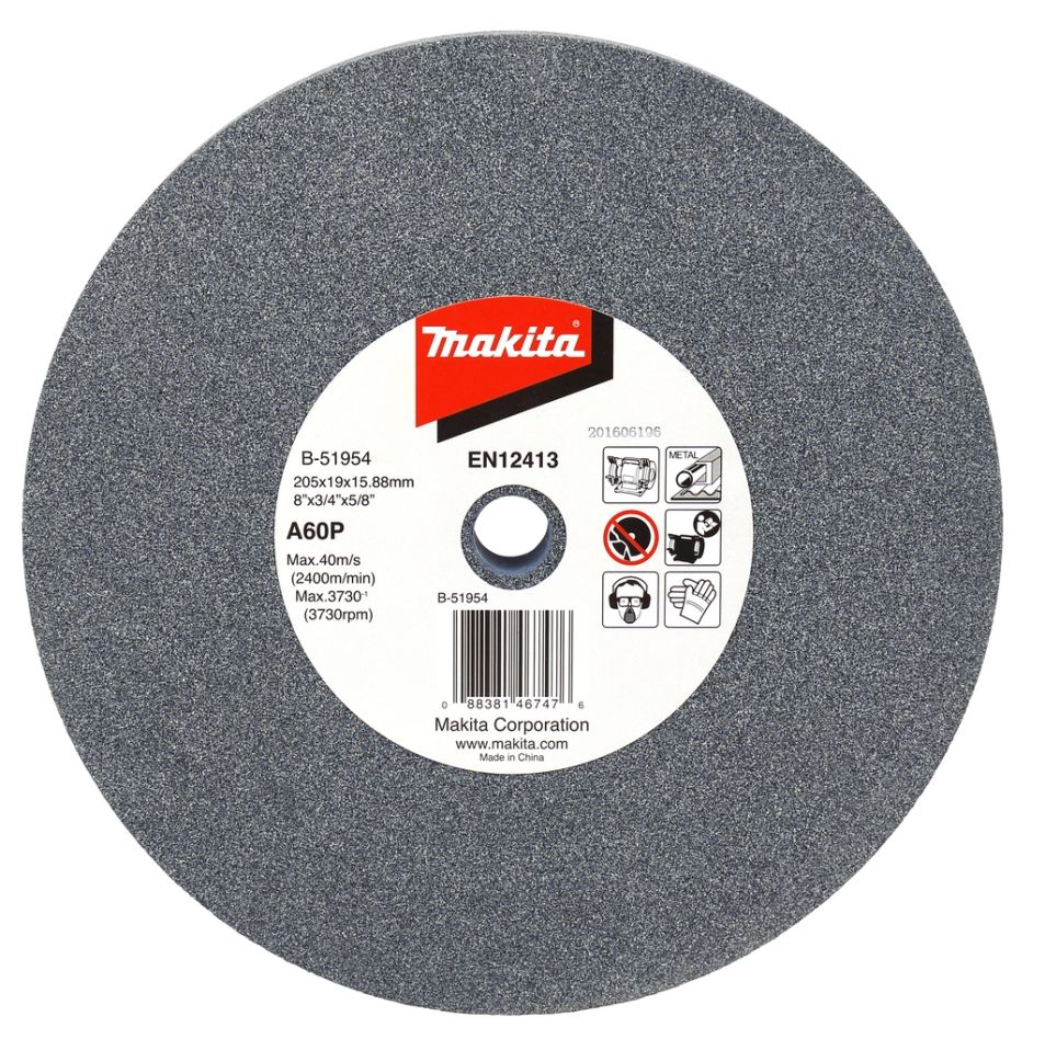 Makita Zubehör B-51954 Schleifstein A60P 205x19x15,88